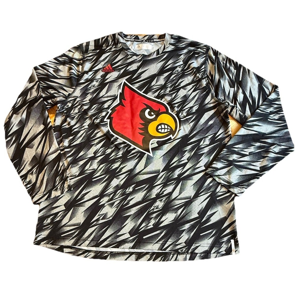 Louisville Cardinals adidas Long‎ Sleeve Shirt Men's XL Climalite Team Issue
